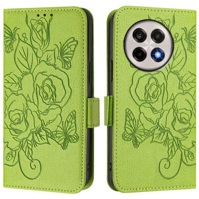 For OnePlus 13R 5G, Fashion Flowers Pattern Leather Wallet Stand Soft Case Cover - Image 1 of 4