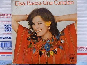 ELSA BAEZA -Una Cancion/EN EL TRONCO DE UN ARBOL Picture sleeve 45 - Picture 1 of 4