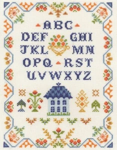 Thanksgiving Sampler - complete cross stitch kit on 14 aida with COLOUR chart - Picture 1 of 1