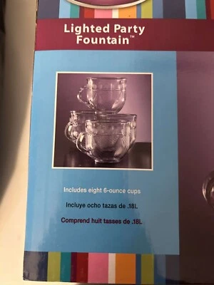 Восемь чашек Lighted Party Foutian Inculding по 6 унций - Изображение 1 из 3