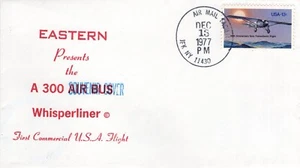 EASTERN A 300 WHISPERLINER, JFK, NY  1977  FDC15906 - Picture 1 of 3