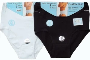 Slip donna vita slip mutande cotone slip slip 36-58 nero bianco 2090 - Foto 1 di 4
