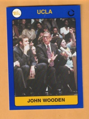 John Wooden UCLA Bruins 1991 Card #130 HOF 9I - Image 1 of 2