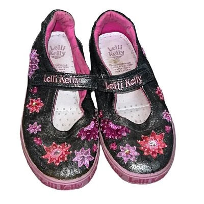 Zapatillas Lelli Kelly Niñas Lentejuelas Brillantes Negro/Rosa Talla 32/1 Foto 1 de 4