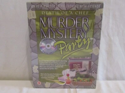 NEW FACTORY SEALED DEATH OF A CHEF MURDER MYSTERY PARTY GAME NEW FILM EDITION. - Image 1 of 2