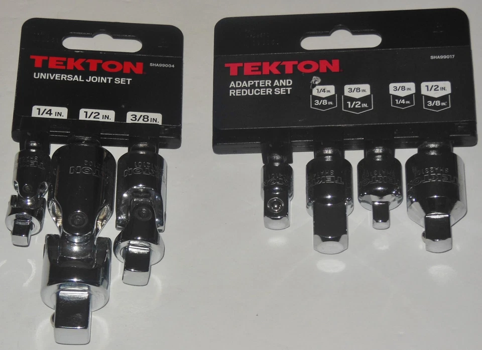 NEW: Tekton: Universal Joint & Adapter and Reducer sets 1/4'' & 3/8'' & 1/2'' - Image 1 of 1