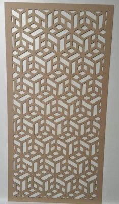 Laserkris Radiator Cabinet Decorative Screening laser cut 3,4&6mm  MDF panel QB1 - image 1 of 2