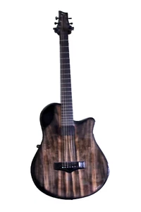Emerald Harborica Veneer/Carbon Fiber X-10 Midi Guitar With Locking Case - Picture 1 of 22