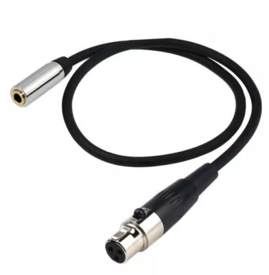 3.5mm 1/8" TRS Female Plug to 3Pin Mini-XLR Female Audio Cable - 0.5m - Image 1 of 3