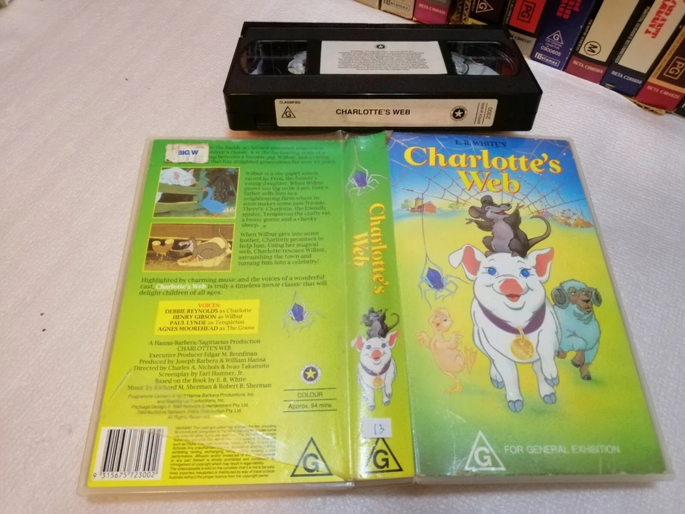 CHARLOTTE'S WEB - Rare Network Video Issue Hanna Babera Classic on Vhs - CARTOON - Image 1 of 1