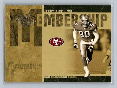2005 Donruss Classics Membership Silver Insert #MS-12 Jerry Rice HOF /500 49ers - Image 1 of 2