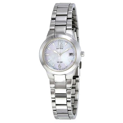 Citizen Silhouette Eco-Drive MOP Dial Ladies Watch EW1670-59D - Image 1 of 3