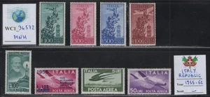 WC1_34572 ITALIEN REPUBLIK. Kleines Lot Luftpostmarken/Sätze 1955-62. MNH - Bild 1 von 1