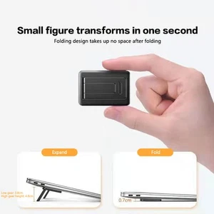 Mini Laptop Heightening Stand Universal Foldable Notebook Computer Stand Bracket - Photo 1/16