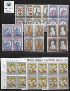 WC1_1723 VATICANO. Bloques de juegos 1961-1962. MNH (algunos con cancelación CTO) - Imagen 1 de 1