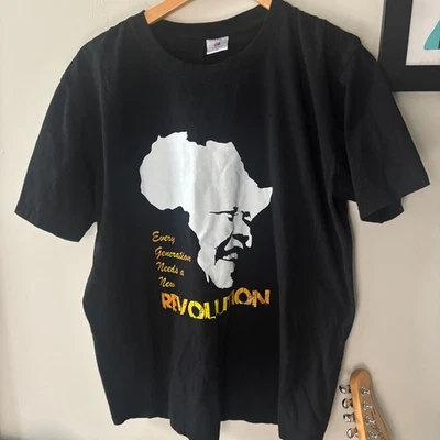 Y2K 2000s Mandela "Every Generation Needs a New Revolution" Graphic Tee Size XL - Image 1 of 4