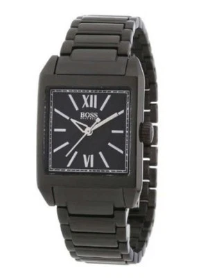 Hugo Boss 1502236 Reloj Mujer Acero Negro Tanque Nuevo En Caja Con Batería Nueva Foto 1 de 4