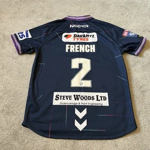 Wigan Warriors 2023 #2 French Away Rugby Jersey Alternate Shirt Size Medium - Picture 1 of 17