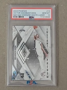 2023 Phoenix Instant Phenom Victor Wembanyama White Lazer /150 PSA10 Color Match - Bild 1 von 5