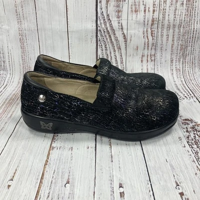 Tamancos femininos Alegria Keli Kel-538 totalmente celulares preto prata conforto 41|11 - Imagem 1 de 4