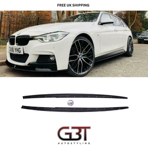 GONNA LATERALE BMW SERIE 3 F30 F31 M PERFORMANCE STYLE NERO LUCIDO GONNE BMW - Foto 1 di 12