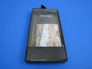 Monet Pink White Marble Phone Grip Wallet Sticky Back - Picture 1 of 6