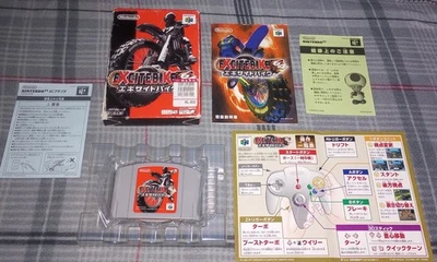 EXCITE BIKE 64 Nintendo 64 Japanese N64 CIB. Tested. Free Shipping.  - Image 1 of 4