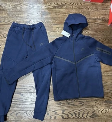 S-L Nike Tech Fleece Full Zip Hoodie/Joggers HV0949-451 & HV0959-451 SETS - Image 1 of 3