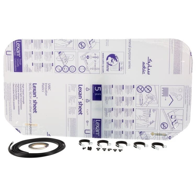 Parabrisas trasero transparente OPEN TRAIL V000160-12200T Kawasaki Mule 600/610/SX 2005-22 Foto 1 de 1