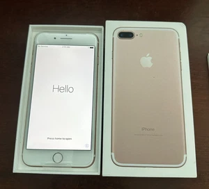 Apple iPhone 7 Plus - 32 Go - Or Rose (Désimlocké) - Boîte ouverte - RARE iOS 10.2 - Photo 1 sur 14