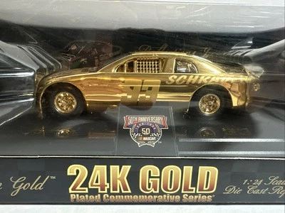 1998 1/24 Racing Champions 50th Anniversary 24k Gold Ken Schrader - Image 1 of 4