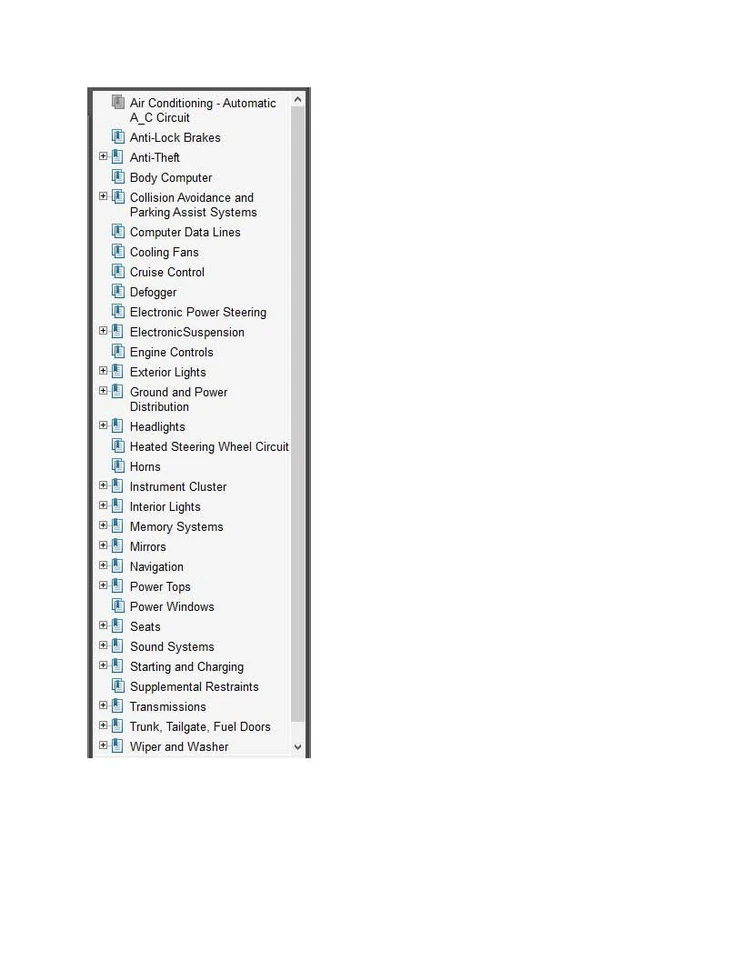 Jeep Grand Cherokee 2014 diagrama de cableado a color esquema V6 3,6 L 4x4 pdf Foto 1 de 1