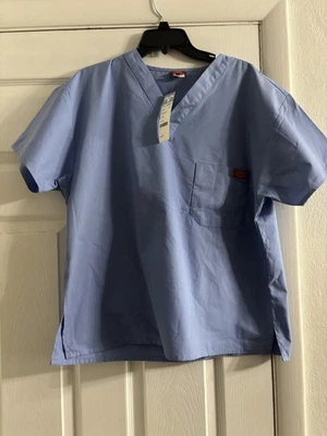 Camisa Médica Marca Dickies--Talla S--Azul Techo--Unisex--Nueva Con Etiquetas Foto 1 de 3