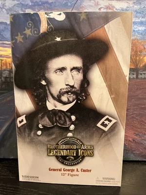 Figura Sideshow General George Custer 12" NUEVA Hermandad de Armas Iconos Legendarios Foto 1 de 4