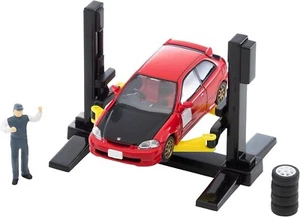 Tomica Rama Vintage 1:64 Car Lift / Honda Civic Type R Custom Metal Diecast Car - Picture 1 of 8