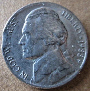 1988-P JEFFERSON, ERRORE PLANCHETTA RITAGLIATA, CONDIZIONI XF, CIRCOLATO - Foto 1 di 2