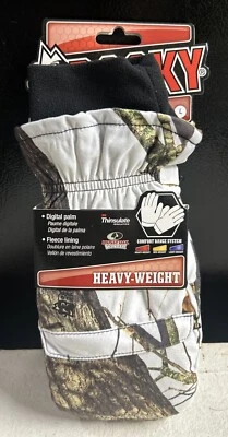 Rocky Pro Hunter Mossy Oak Winter Thinsulate Heavy Weight Fleece Lined Gloves L - Image 1 of 4