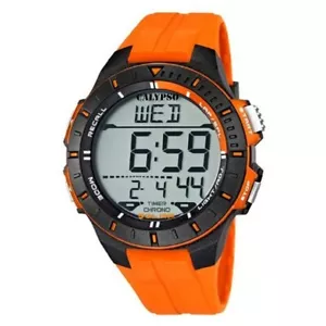 Calypso Hombre K5607/1 Digital Hombre Naranja Correa Goma - Imagen 1 de 1