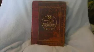 Websters New International Dictionary With Reference History 1914 Indian Paper - Picture 1 of 3