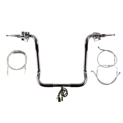 Kit de suspensión Ape 2008-2013 1 1/4" cromo 18" Harley Street Glide con radio sin ABS Foto 1 de 4