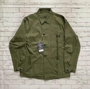 THE REAL McCOY's USN Utility N-3 Jacket MJ22025 Made in Japan Size 40 NEW! - Picture 1 of 6