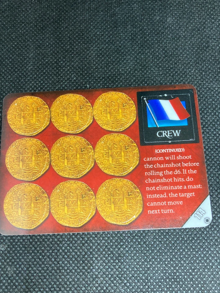 Wizkids Pirates of the Crimson Coast, French Chainshot Specialist, 114 - Image 1 of 1