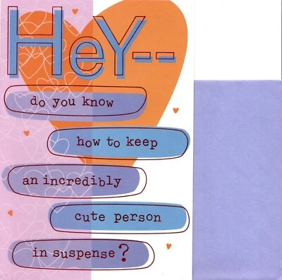 Divertida tarjeta de sello feliz día de San Valentín cómo mantenerte en suspenso Foto 1 de 3