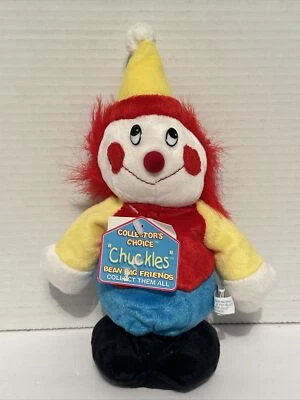 Bean Bag Friends Clown Plush Vintage Collectors Choice MTY 9" Red Blue Yellow 51 - Image 1 of 4