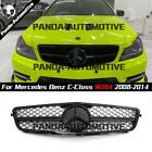 Glossy Black C63 AMG Grille W/3D Star For Benz C-Class W204 2008-2014 C180 C350