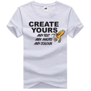 Camiseta para niños Personaliza tu foto Hombres Mujeres Personalizada Cualquier Texto Cuello Redondo Top Camisetas - Imagen 1 de 5