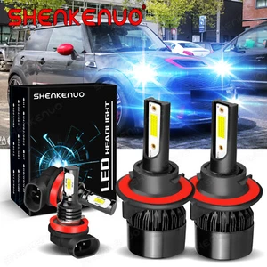 FOR Mini Cooper R56 Clubman R55 8K 4*LED Headlight High&Low Beam+Fog Bulb Light - Picture 1 of 12