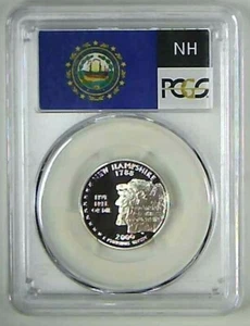 2000-S 25C State Quarter New Hampshire PCGS PR69 DCAM 90% Silver 22lowo0115 - Picture 1 of 2