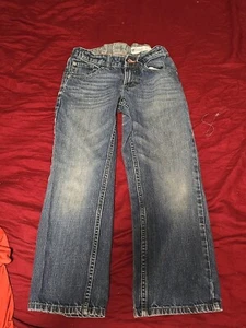 Lee Dungarees Jeans Boys 10 RELAXED STRAIGHT Blue Denim Adjustable Waistband - Picture 1 of 6