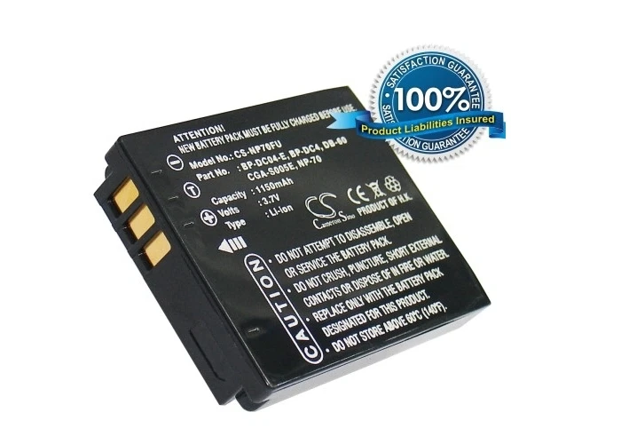 3.7V battery for FUJIFILM NP-70, FinePix F40fd, FinePix F20, FinePix F45fd NEW - Image 1 of 1